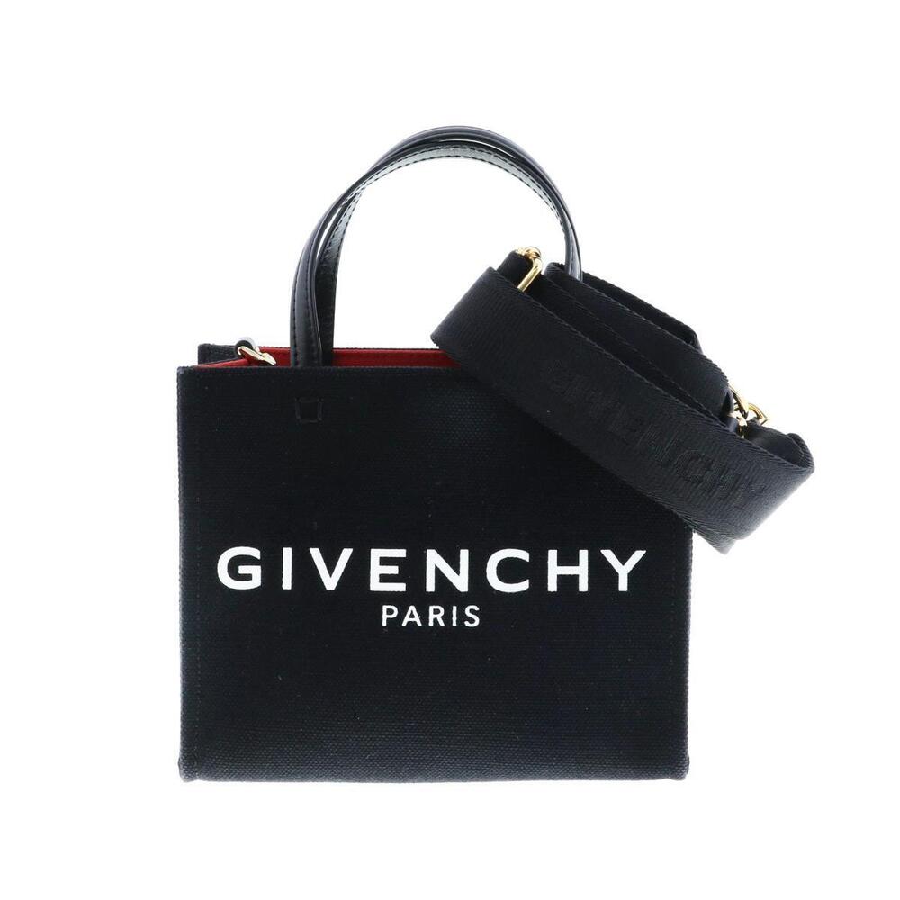 Givenchy G Tote white Paris logo on the front Black